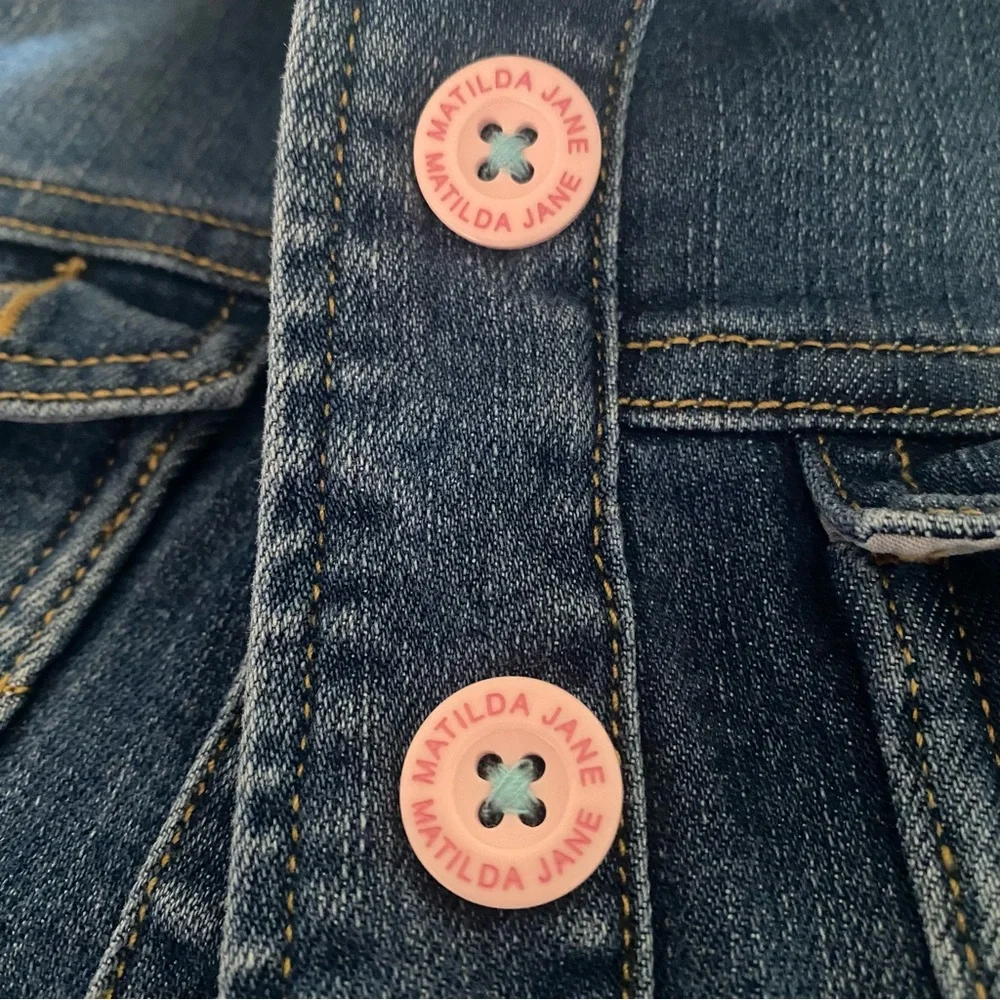 Matilda Jane Girls Denim Ruffles Vest